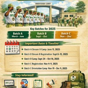 What is the Schedule for NYSC 2025