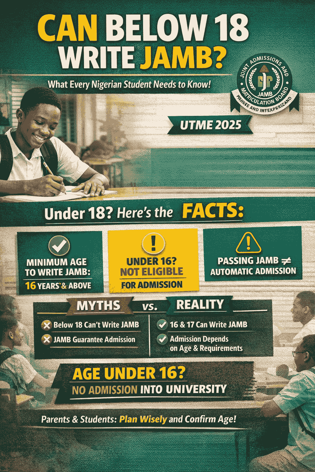 Can Below 18 Write Jamb