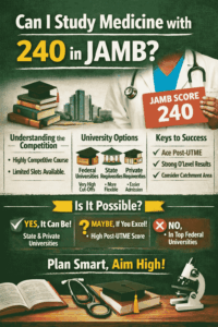 Can I Study Medicine With 240 In Jamb