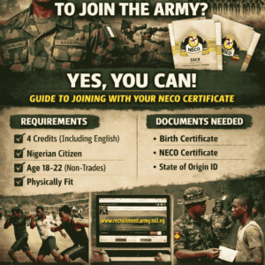 Can I Use Neco To Join The Army