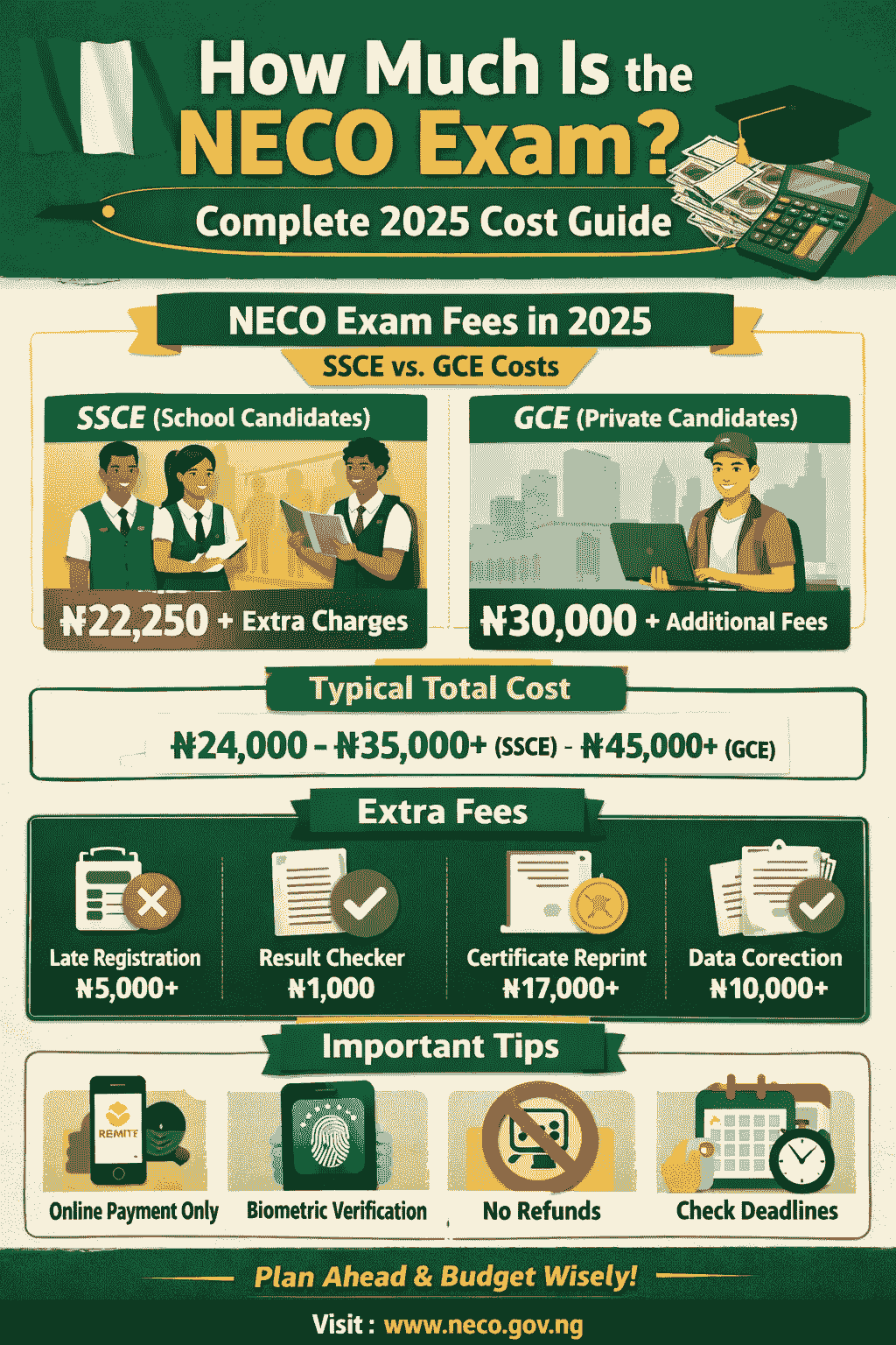How Much Is The Neco Exam