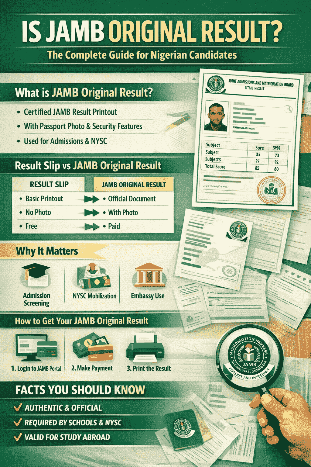 Is Jamb Original Result