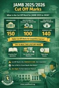 What Is The Cut Off Mark For Jamb 2025 To 2026