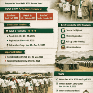 What Is The Timetable For Nysc 2025
