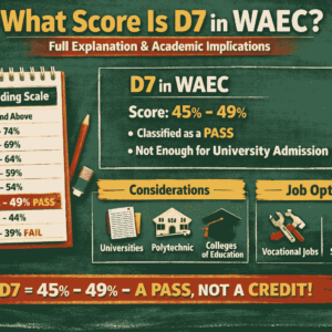 What Score Is D7 In Waec