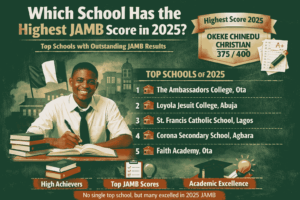 Which School Has The Highest Jamb Score In 2025