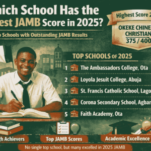 Which School Has The Highest Jamb Score In 2025