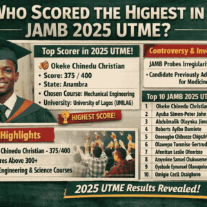 Who Scored The Highest In Jamb 2025 Utme