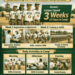 How Many Weeks Do Corpers Spend in Camp
