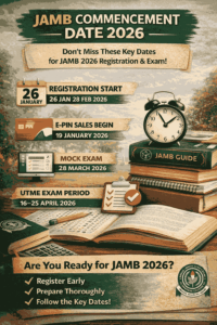 Jamb Commencement Date 2026