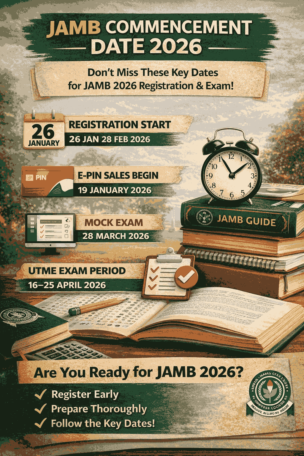 Jamb Commencement Date 2026