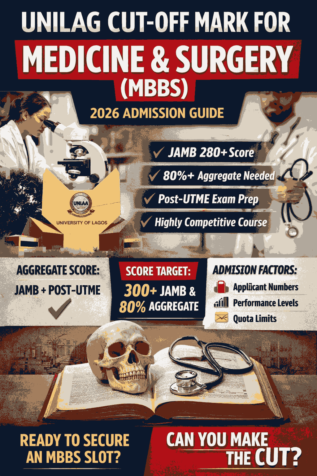 Unilag Cut Off Mark For Medicine And Surgery