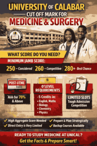 University Of Calabar Cut Off Mark For Medicine And Surgery