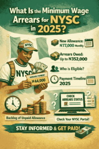 What Is The Minimum Wage Arrears For Nysc In 2025
